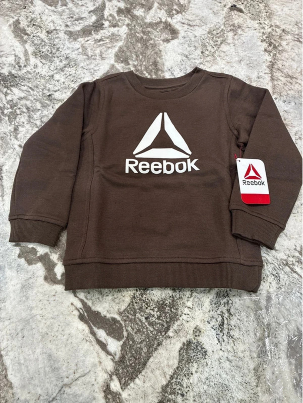 Reebok Delta Crew Chocolate Brown Toddler Sweatshirt 3T
